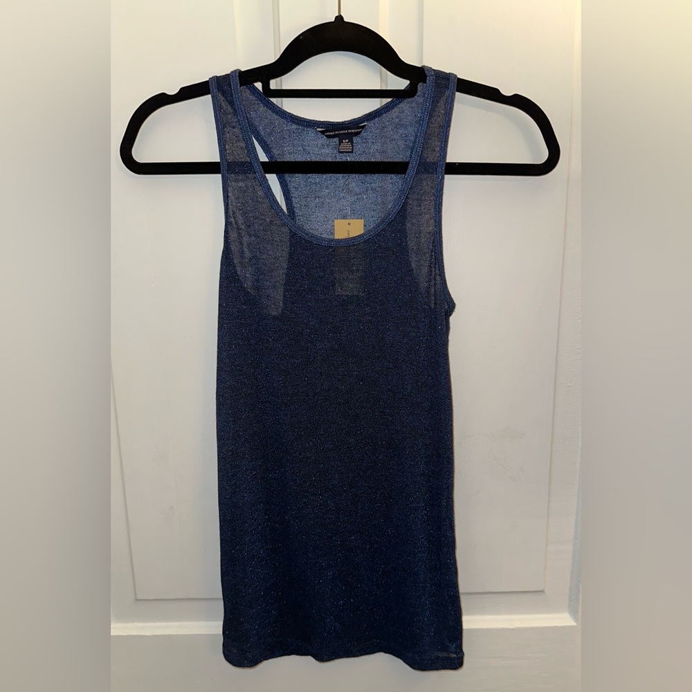 American Eagle Outfitters Deep Blue Tank Top